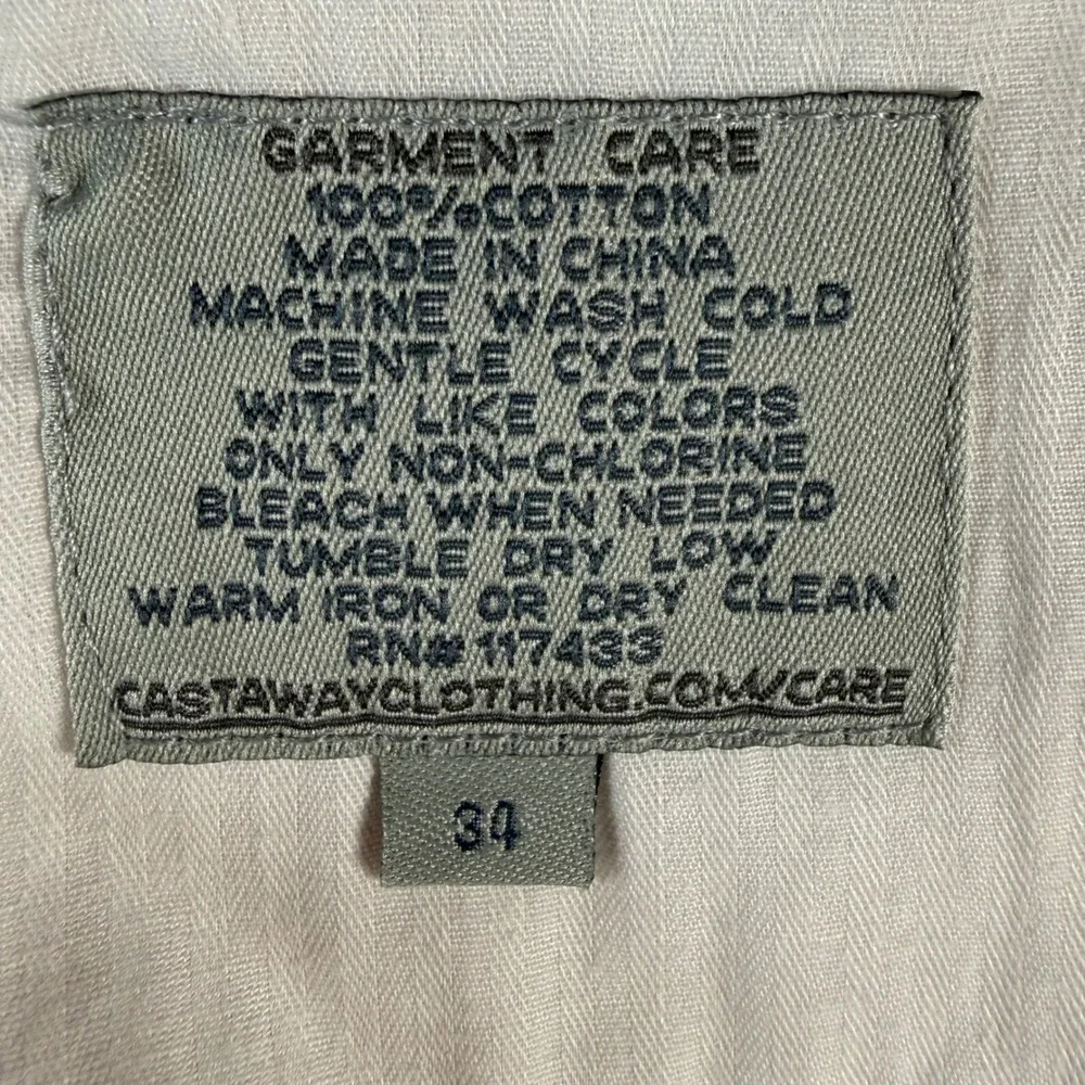 Castaway Nantuckit Seersucker‎ Shorts Mens 34 Red Stripe Fish Bone Embroidered